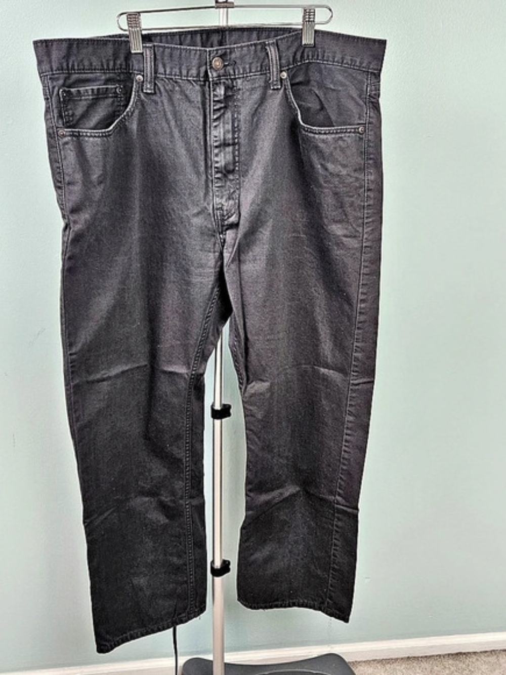 Levi's 505 Straight Leg Jeans Gray Waist 40 Like New